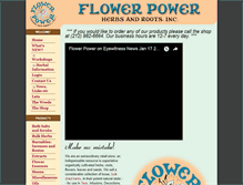 Tablet Screenshot of flowerpower.net